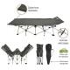 Catre plegable reforzado 160 kg + Bolso camping GRIS