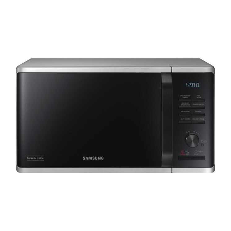 Microondas Samsung 23 L con Grill Plata MG23K3515AS Microondas Samsung 23 L con Grill Plata MG23K3515AS