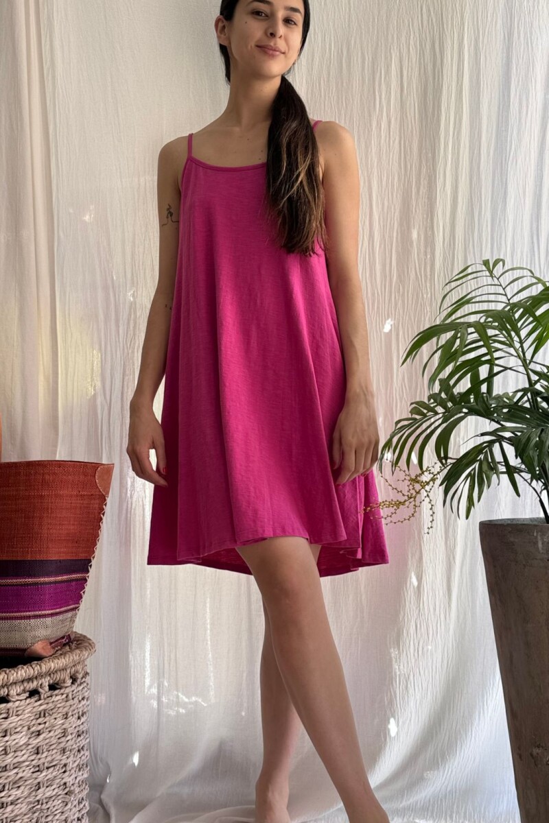 Vestido Corto Pe Fucsia