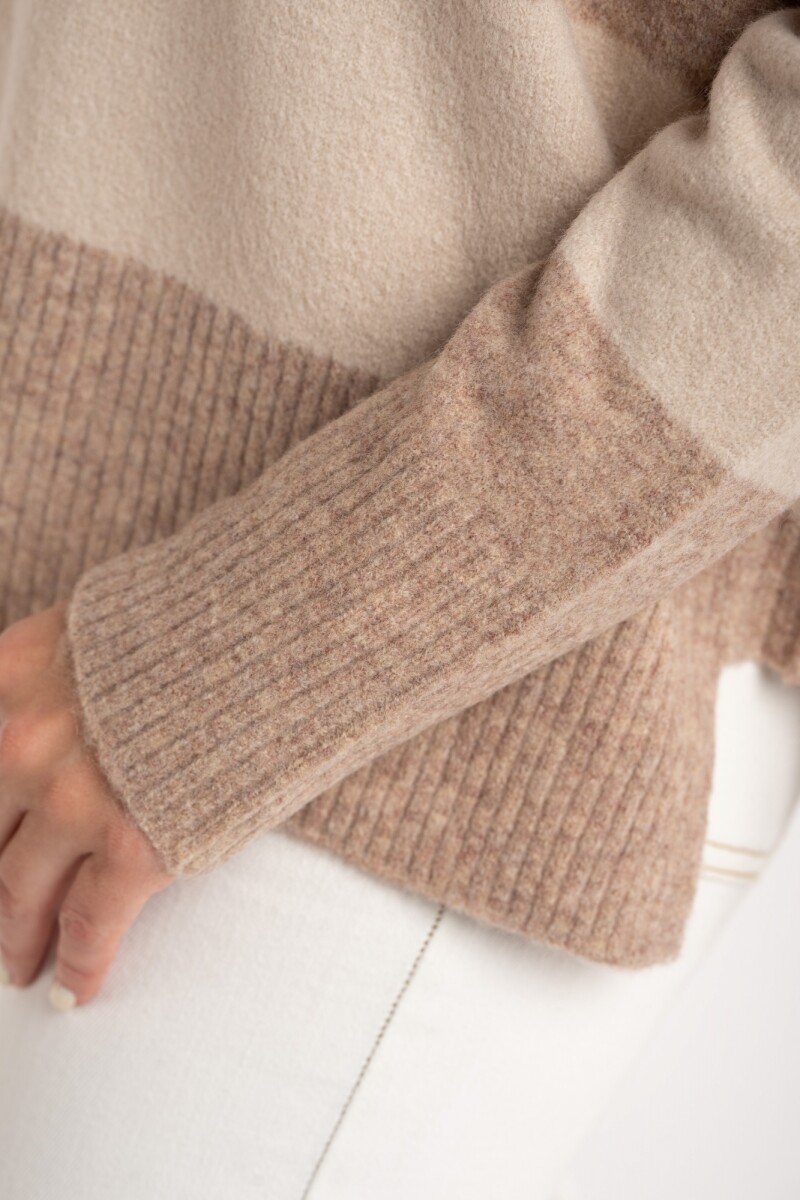 Sweater Rayado Mocha