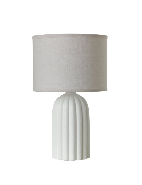 LAMPARA DE MESA CERAMICA D23x38CM FACETADO BLANCO LAMPARA DE MESA CERAMICA D23x38CM FACETADO BLANCO