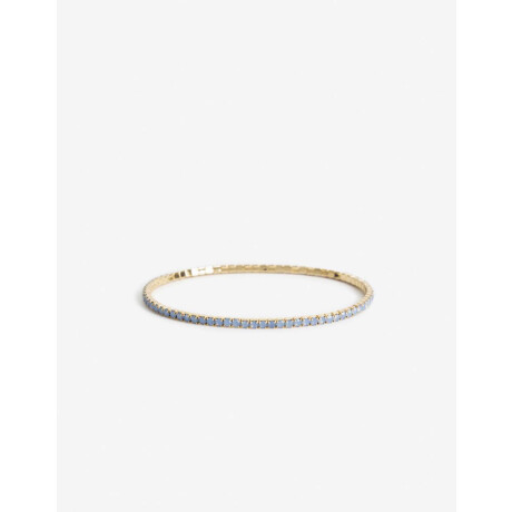 Pulsera Elástica Strass Color Dorado