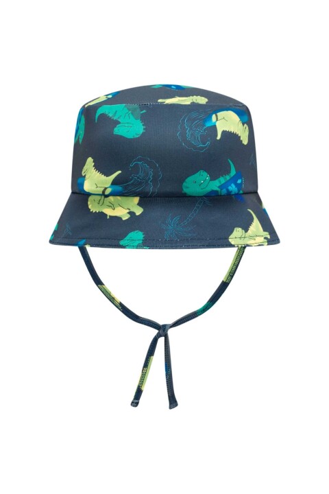 Sombrero con Protección UV Azul con Estampado
