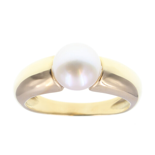 Anillo Catalina en oro amarillo 18k. con perla de cultivo Anillo Catalina en oro amarillo 18k. con perla de cultivo