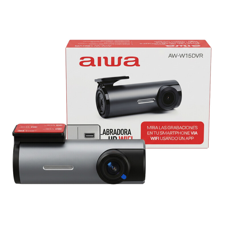Cámara DVR Full HD para Auto AIWA Gran Angular 145° Wifi Visión Nocturna y Sensor de Movimiento | AW15DVR Cámara DVR Full HD para Auto AIWA Gran Angular 145° Wifi Visión Nocturna y Sensor de Movimiento | AW15DVR