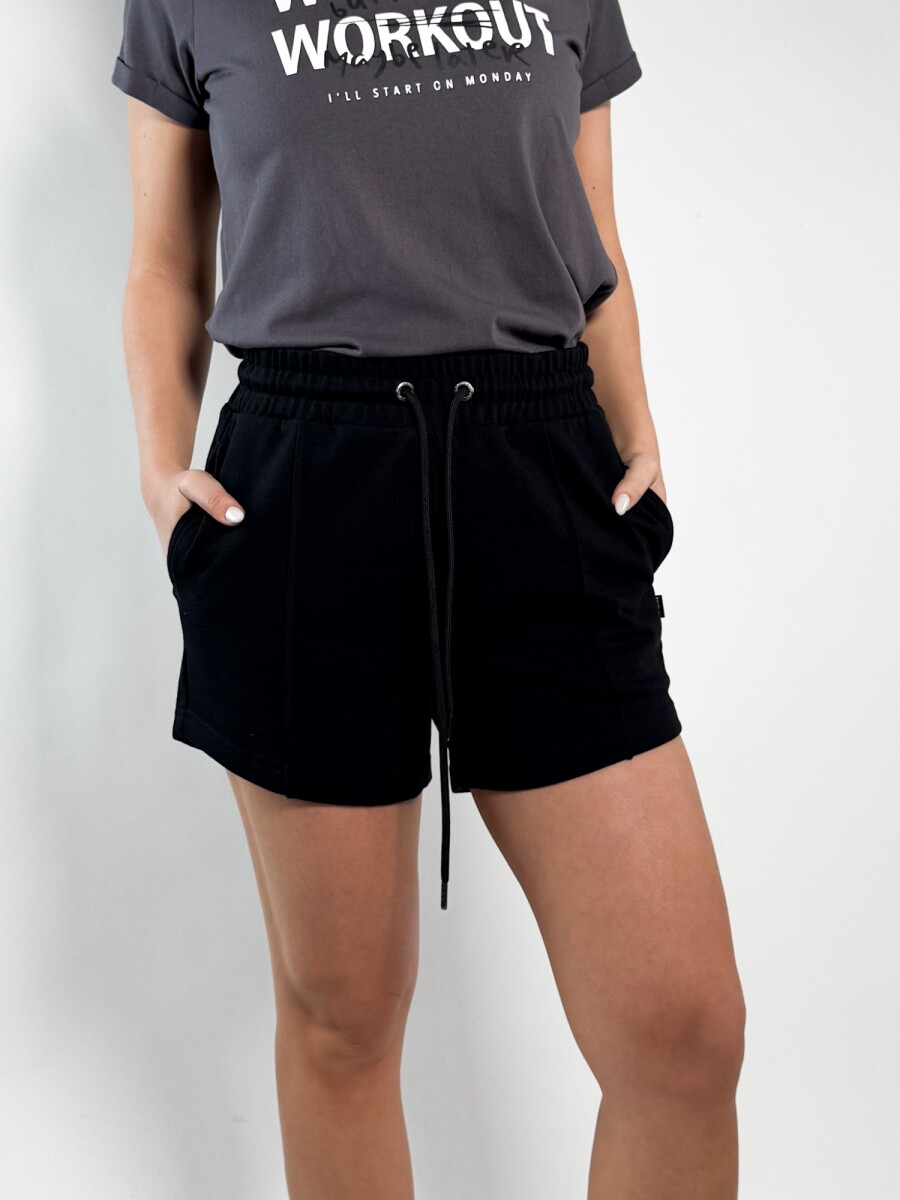 Short de algodon Tini - Negro 