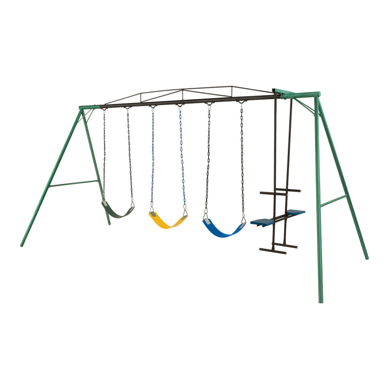 Hamaca de Plaza con caballito y 3 hamacas de cincha, altura 1,80 mts Hamaca de Plaza con caballito y 3 hamacas de cincha, altura 1,80 mts