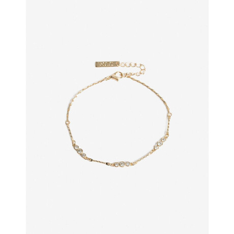 Pulsera Flexible Con Cubic Dorado