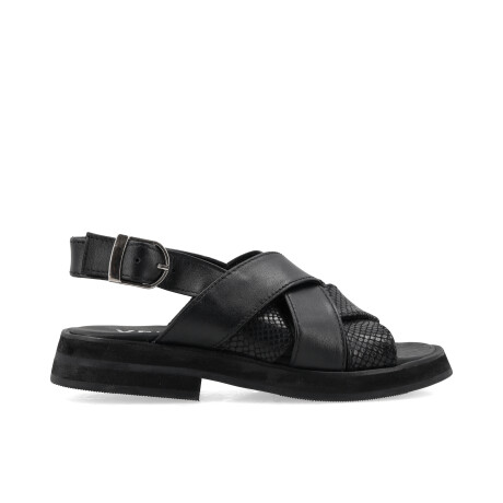 SANDALIAS VENET - CUERO LIBRIZZI NEGRO