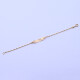 Pulsera oro 18k con placa de identidad para bebé. Pulsera oro 18k con placa de identidad para bebé.
