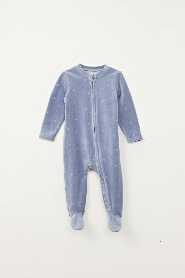 Enterito pijama plush Azul Claro