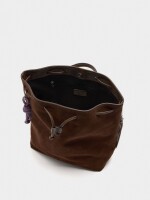 Mochila Con Piel marron