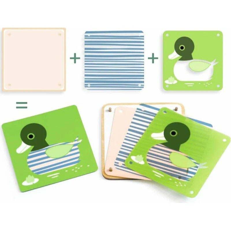 Juego de Construcción Animologix Djeco Juego de Construcción Animologix Djeco