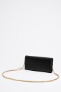 BOLSO SOLAPA MINI PIEL Negro