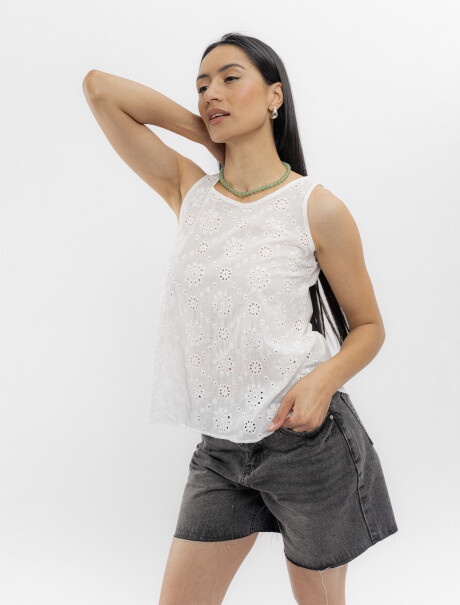 Musculosa broderie Musculosa broderie