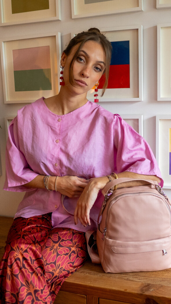 MOCHILA RAVENA ROSA PALO