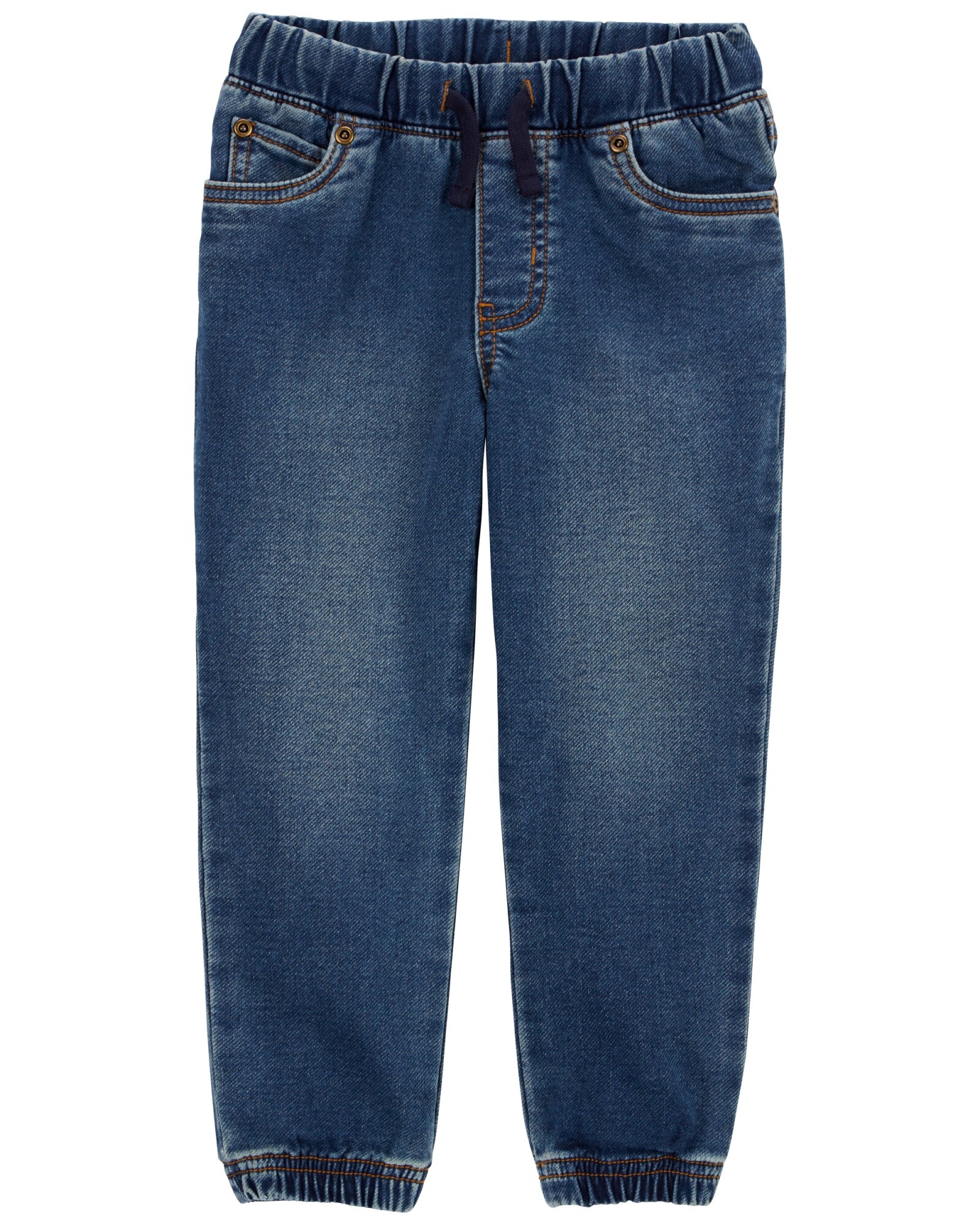 Pantalón jean con cordón Sin color