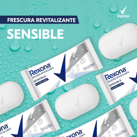 Jabón Rexona Sensible 6 Unidades 120g Jabón Rexona Sensible 6 Unidades 120g