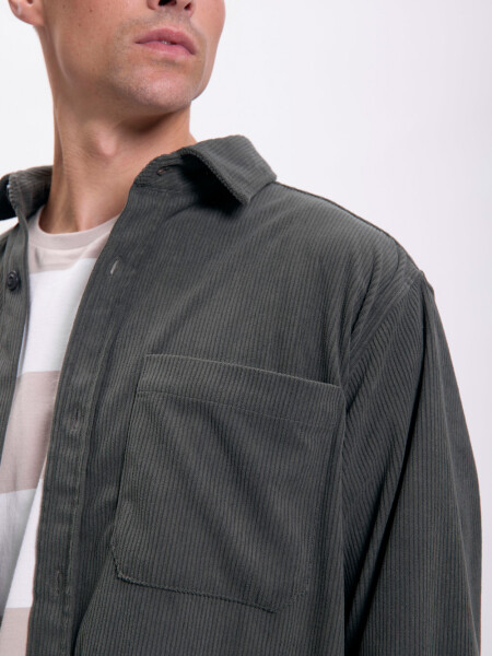Camisa de pana Verde