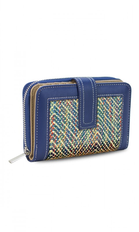 BILLETERA AGNES ZIGZAG MULTICOLOR AZUL