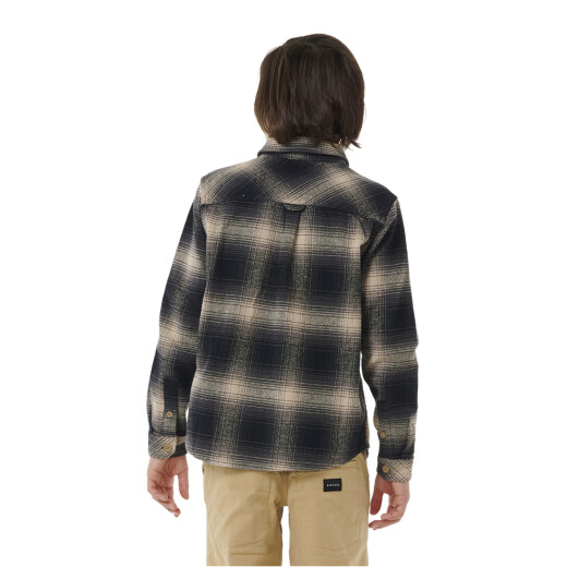 Camisa Rip Curl Count Flannel Niño - Negro Camisa Rip Curl Count Flannel Niño - Negro