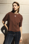 Remera Tag Marron