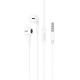 Auriculares Cableado Manos Libres Plug Jack Micrófono Color Blanco