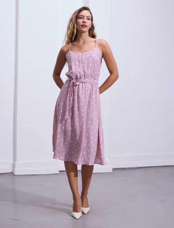 Vestido Lunares LAVANDA CLARO