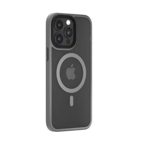 Protector Case Transparente con MagSafe Pino Series Devia para iPhone 15 Gray