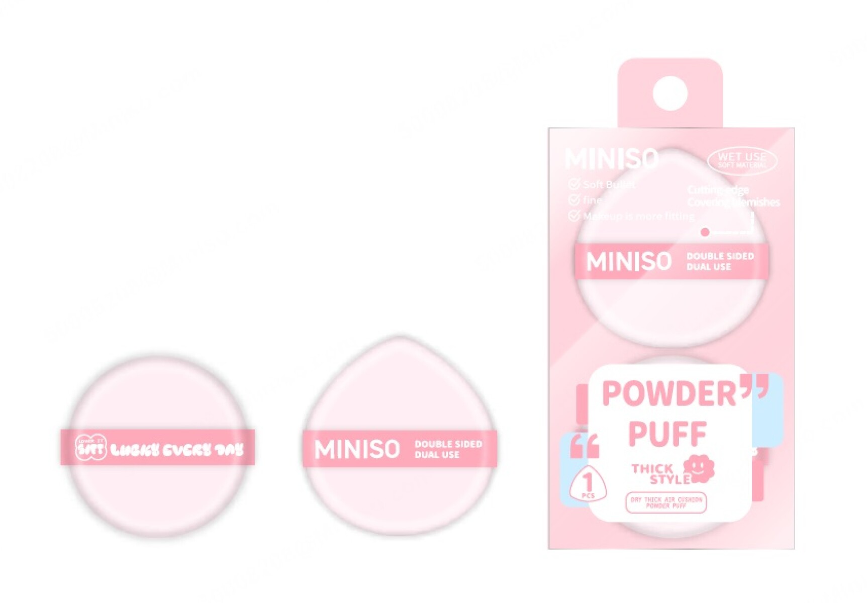 Esponja de maquillaje 2pcs 