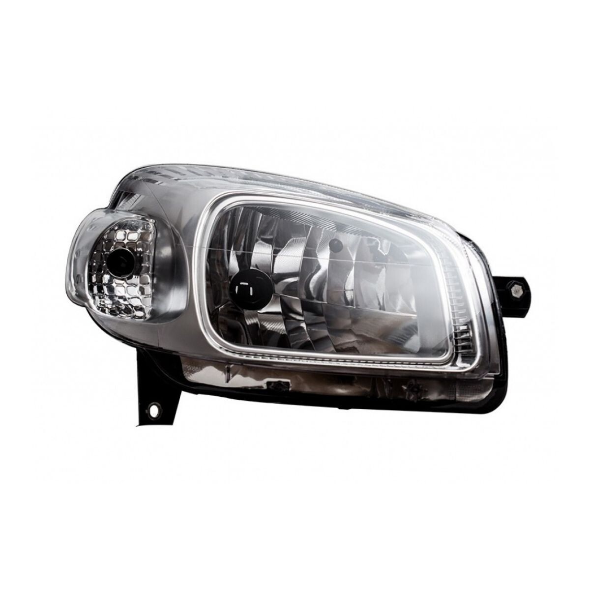 SEMIOPTICA DERECHA (FONDO CROMADO)(H4) 