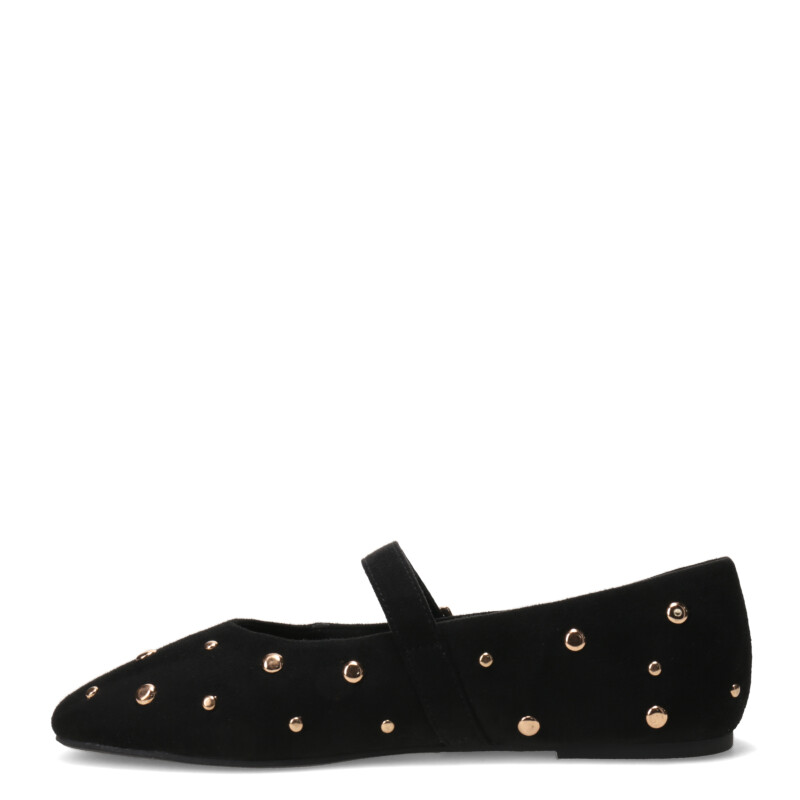 Balerinas de Mujer Miss Carol Lupo Con Tachas Negro