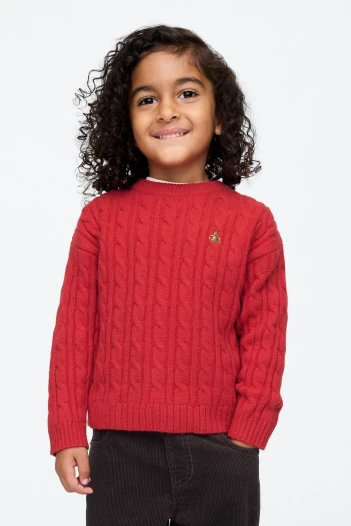 Buzo Cashsoft Cuello Redondo Toddler Niño Modern Red