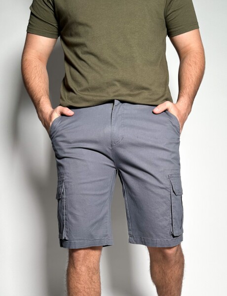 Bermuda cargo de gabardina Nairobi Topo