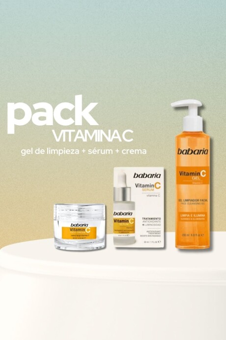 Pack Vitamina C: gel limpiador + sérum + crema Pack Vitamina C: gel limpiador + sérum + crema