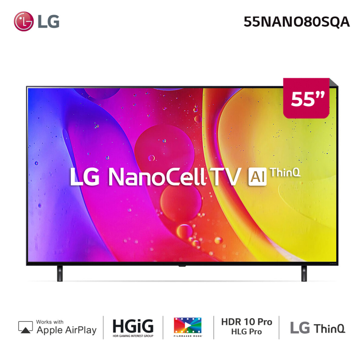 Televisor Lg Nanocell 4K 55" 55NANO80 - 001 