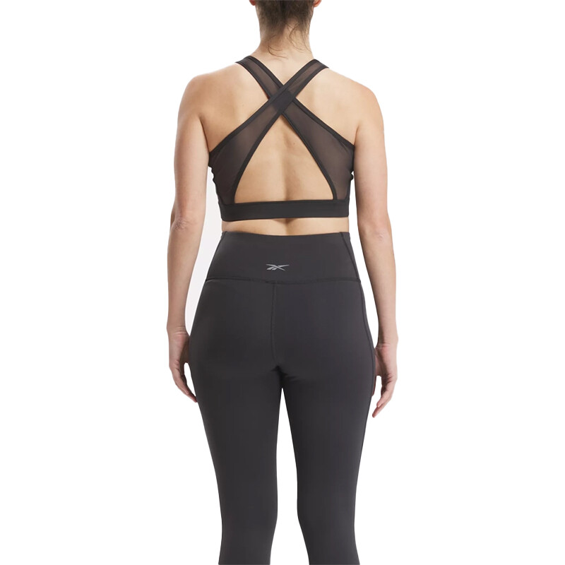 Top Reebok Vector Bralette Negro