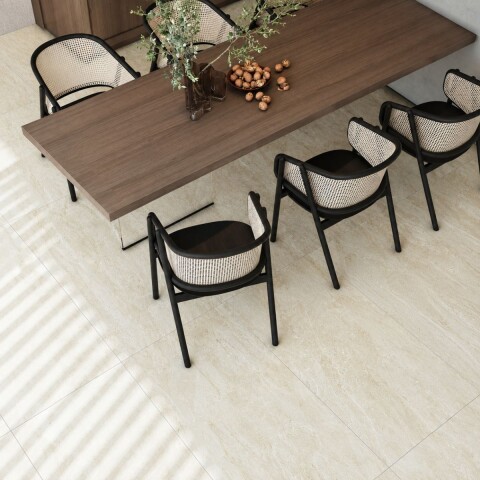 Porcelanato Travertino Navona Nude 60x120 cm rectificado y mate Porcelanato Travertino Navona Nude 60x120 Cm Rectificado Y Mate