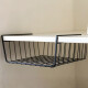 Cesto organizador bajo estante 40x26x14 NEGRO