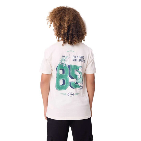 Remera Rusty Kalbar Niño Blanco