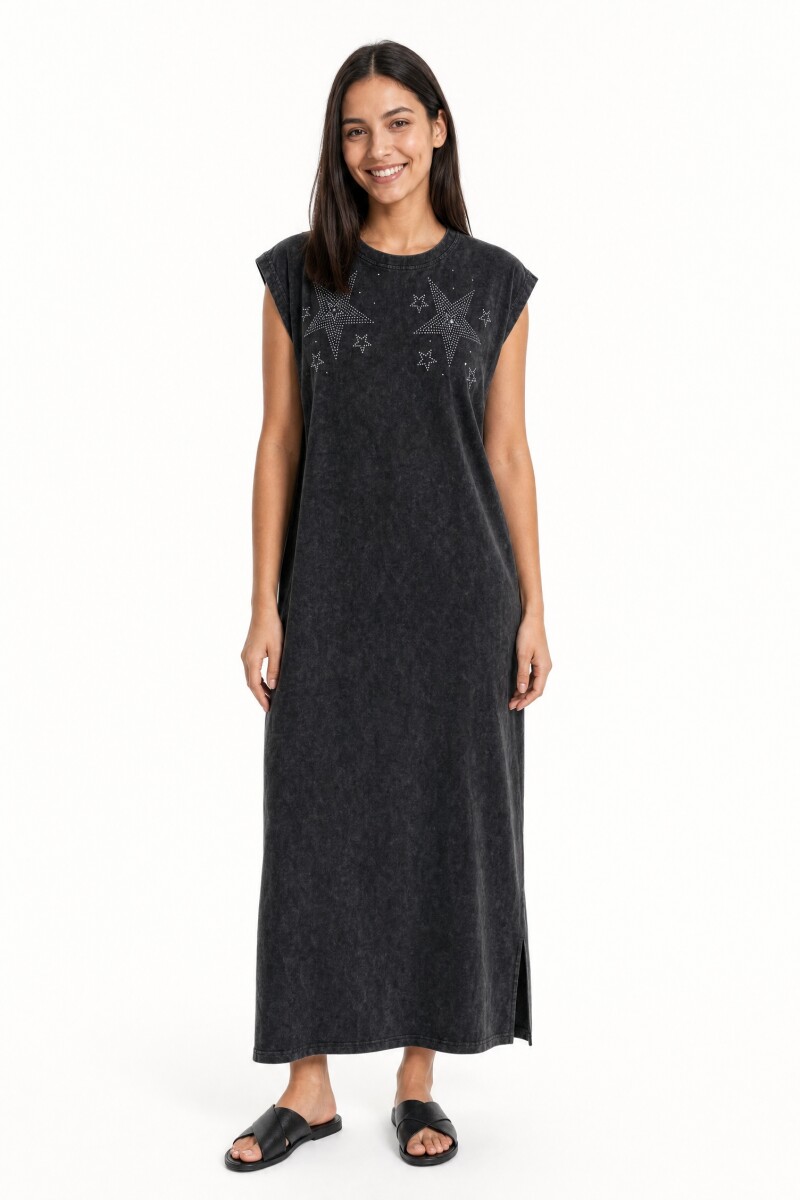 VESTIDO IVERELLE - GRIS OSCURO 