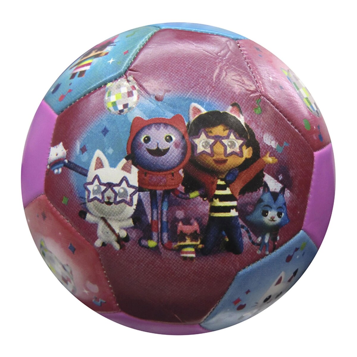Pelota Disney La Casa de Gabby - Rojo - Rosado - Celeste 