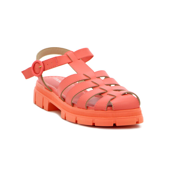 Moleca Sandalia Casual Baja Coral