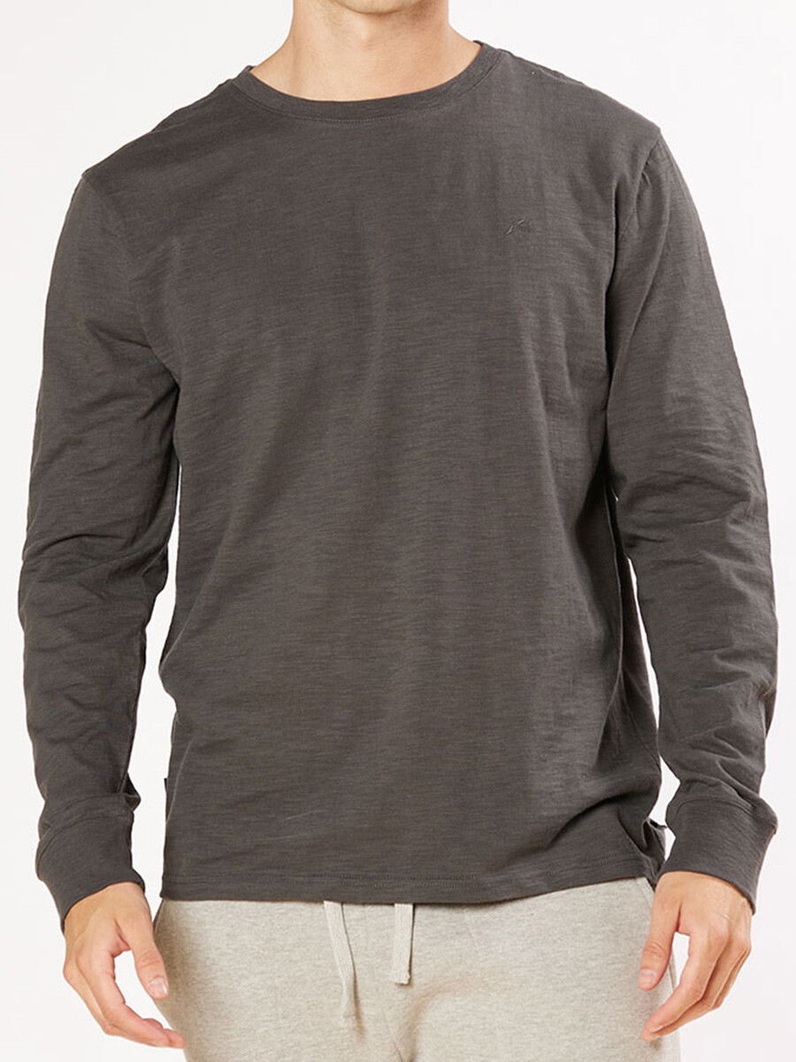 T-SHIRT M/L MARKW23 RUSTY - Gris Oscuro 