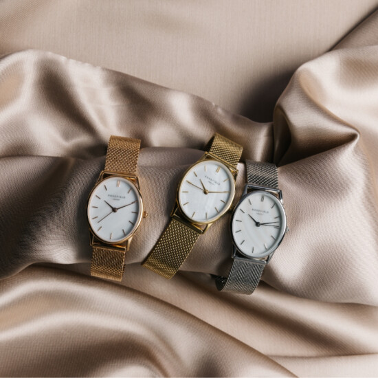 Reloj ROSEFIELD OWRMR-OV12 Oval Acero Oro Rosa 0