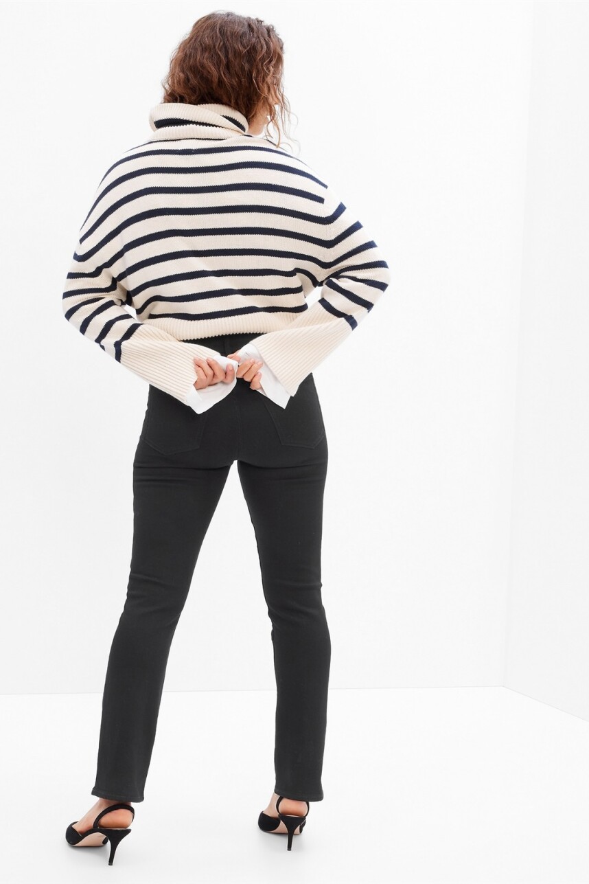 Jean Classic Straight Mujer Black Wash