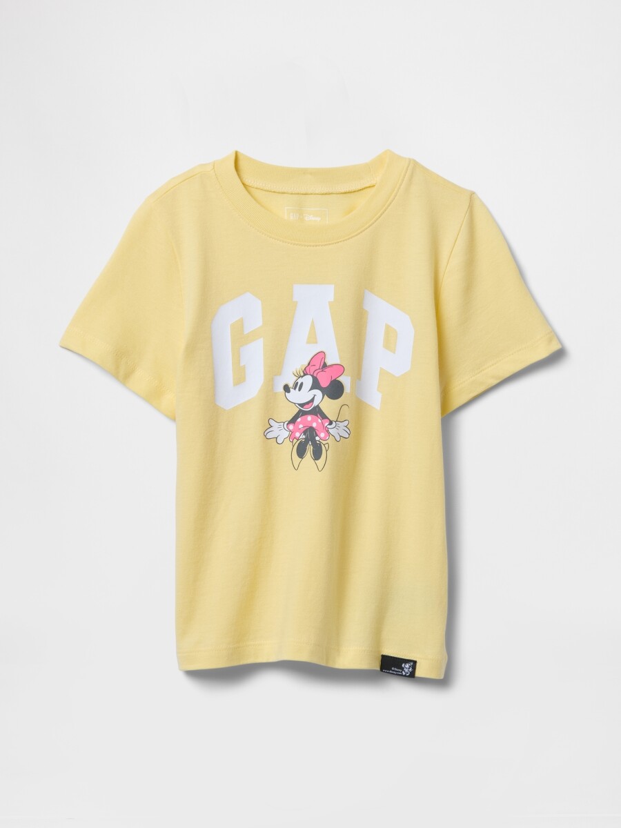Remera Logo Gap Disney Toddler Niña - Pale Banana 
