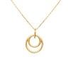 Conjunto Aro doble unido-Oro bajo-Sin piedra-CJ8055 sinpiedra