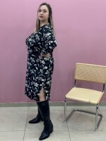 Vestido Natalia Negro flores