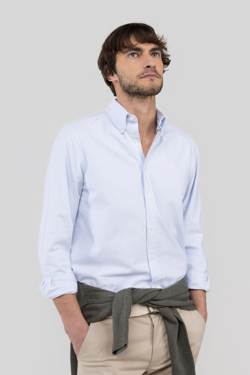 Camisa Oxford Yale Celeste